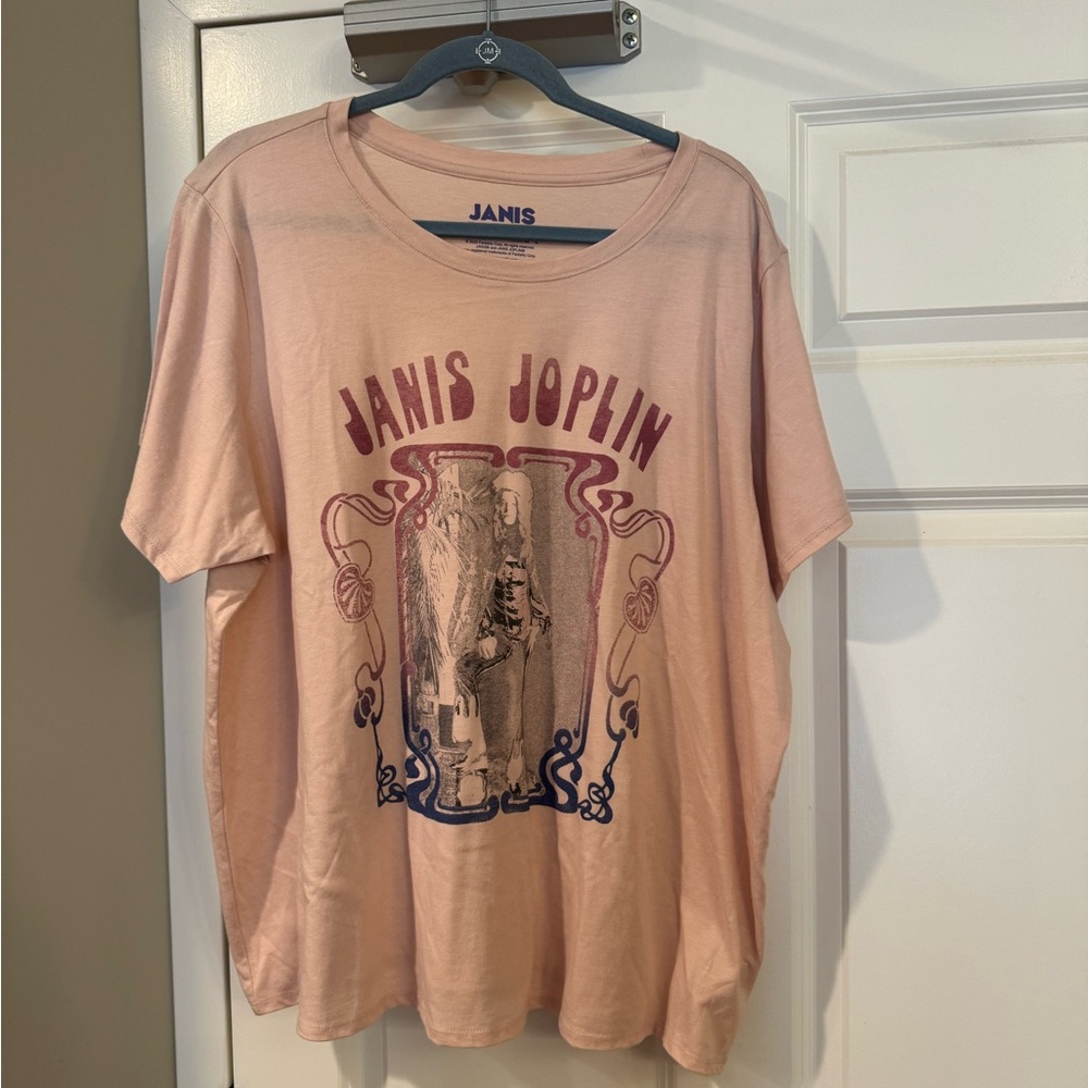 Lucky Brand Pale Pink Janis Joplin Shirt